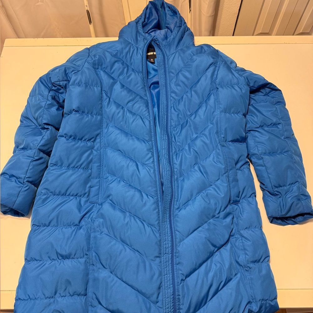 Lands' End Women's Vibrant Blue Puffer Coat size XL (18)